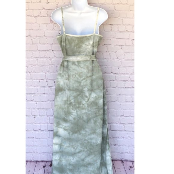 Sage Boho Chic Knit Dress - Picture 3 of 5